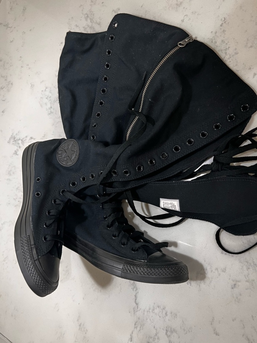Converse All Star Black High-Top Lace-Up Boots - Picture 11 of 14